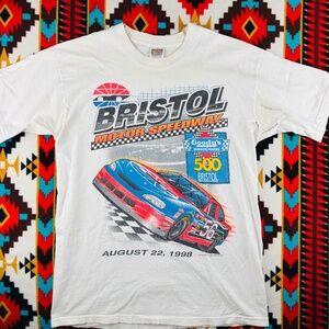 Vintage 1998 Bristol Motor Speedway Goody’s 500 Tee XL